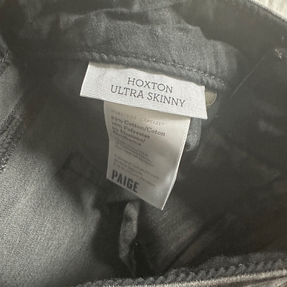 Paige Denim - Hoxton Ultra Skinny in Grey Peaks - Size 25 - Picture 3 of 9
